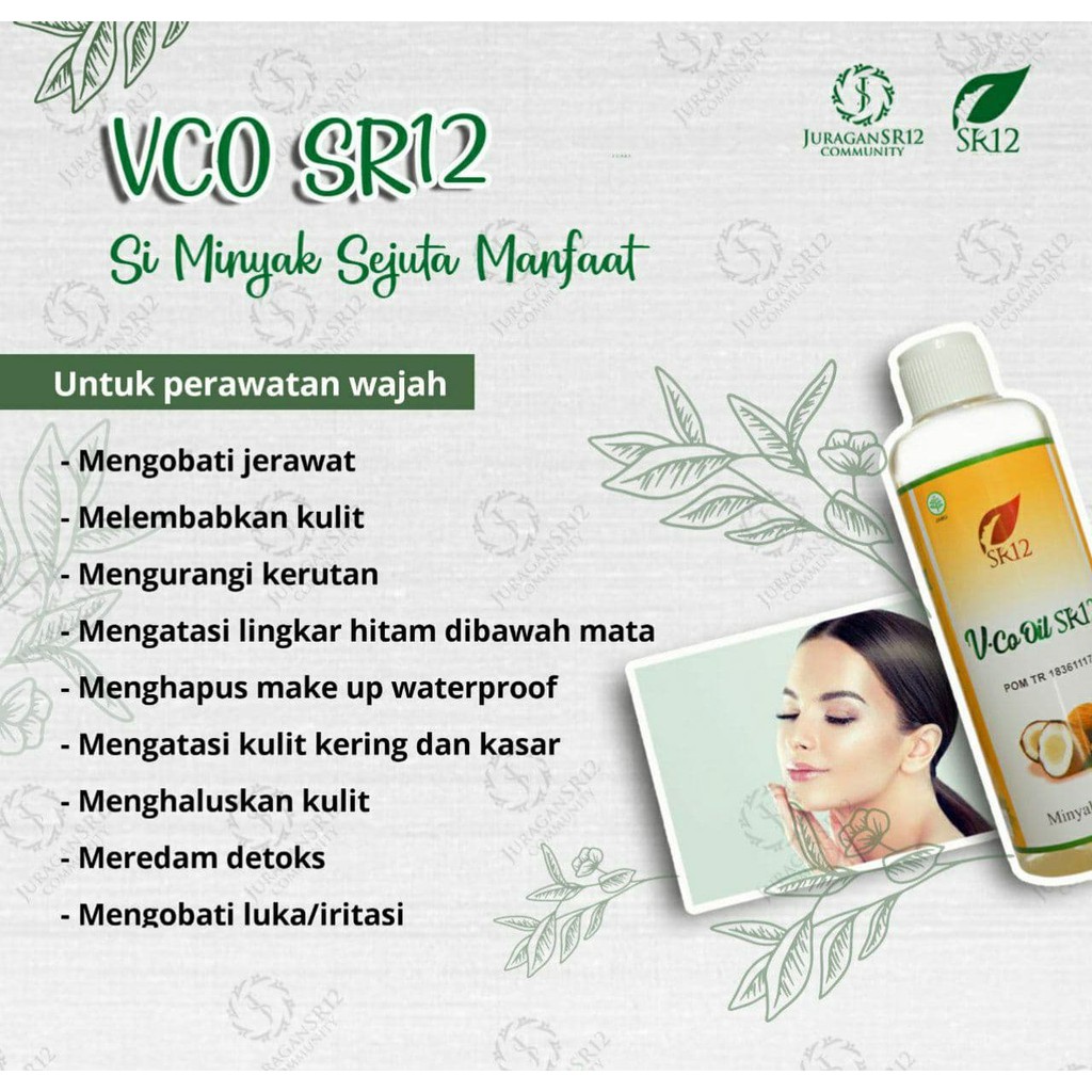 TERLARIS!!! SR12 VCO VICO OIL CAIR KAPSUL CAPS - MINYAK KELAPA MURNI BPOM ORGANIK ASLI ORIGINAL