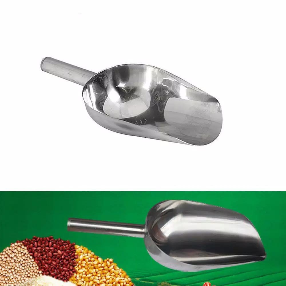 skop es batu / sekop es / gula biji bijian /sekop tepung/ sekop beras/stainless *8 INCH dan 9 INCH