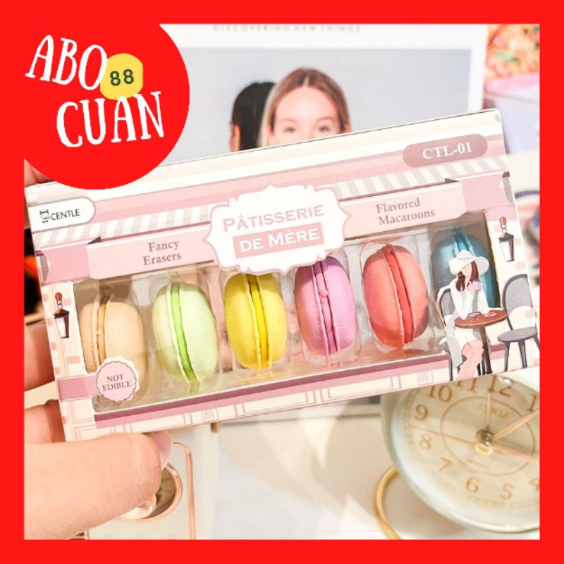 

[COD] Centle Set Penghapus Macaroon Bentuk Makanan Penghapus Lucu Wangi