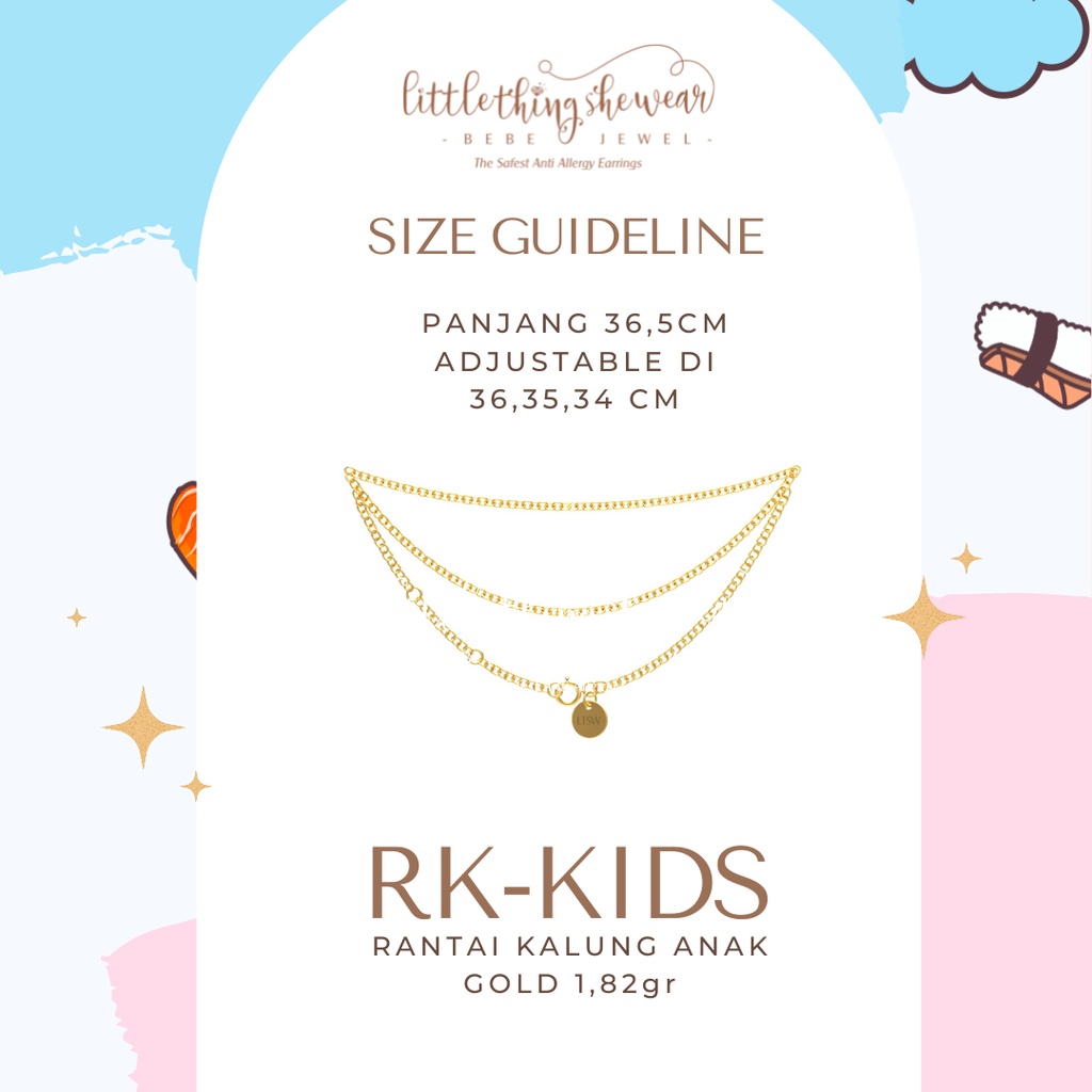 Rantai Kalung Anak Gold Littlethingshewear RK-KIDS 1,82gr