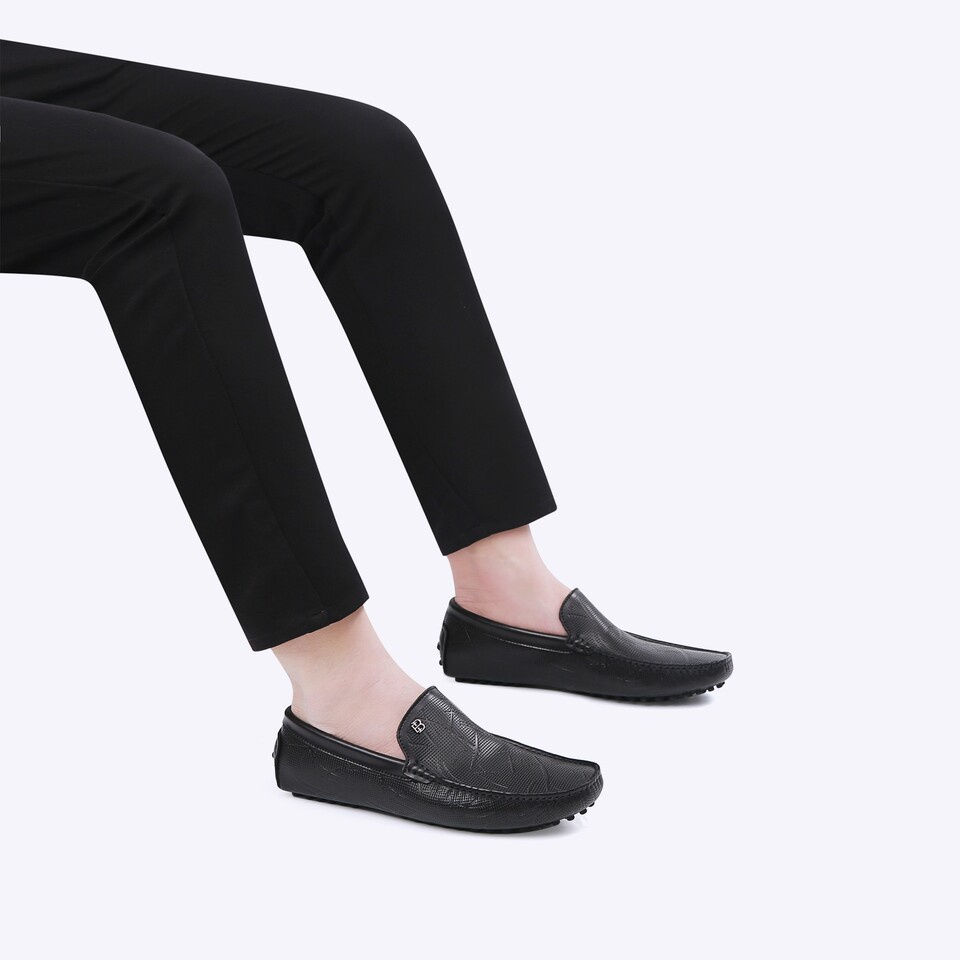 SEPATU PANSUS KULIT EVERBEST PRIA ORIGINAL LOAFER BRANDED HITAM EM55