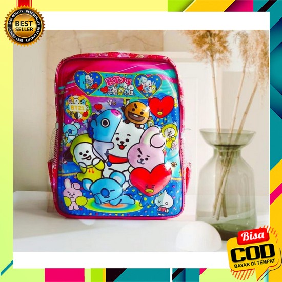 Tas Ransel Sekolah Elsa Frozen Anak Cewek Impor Tas Anak Perempuan Model 3D Lucu Ransel Sekolah Untu