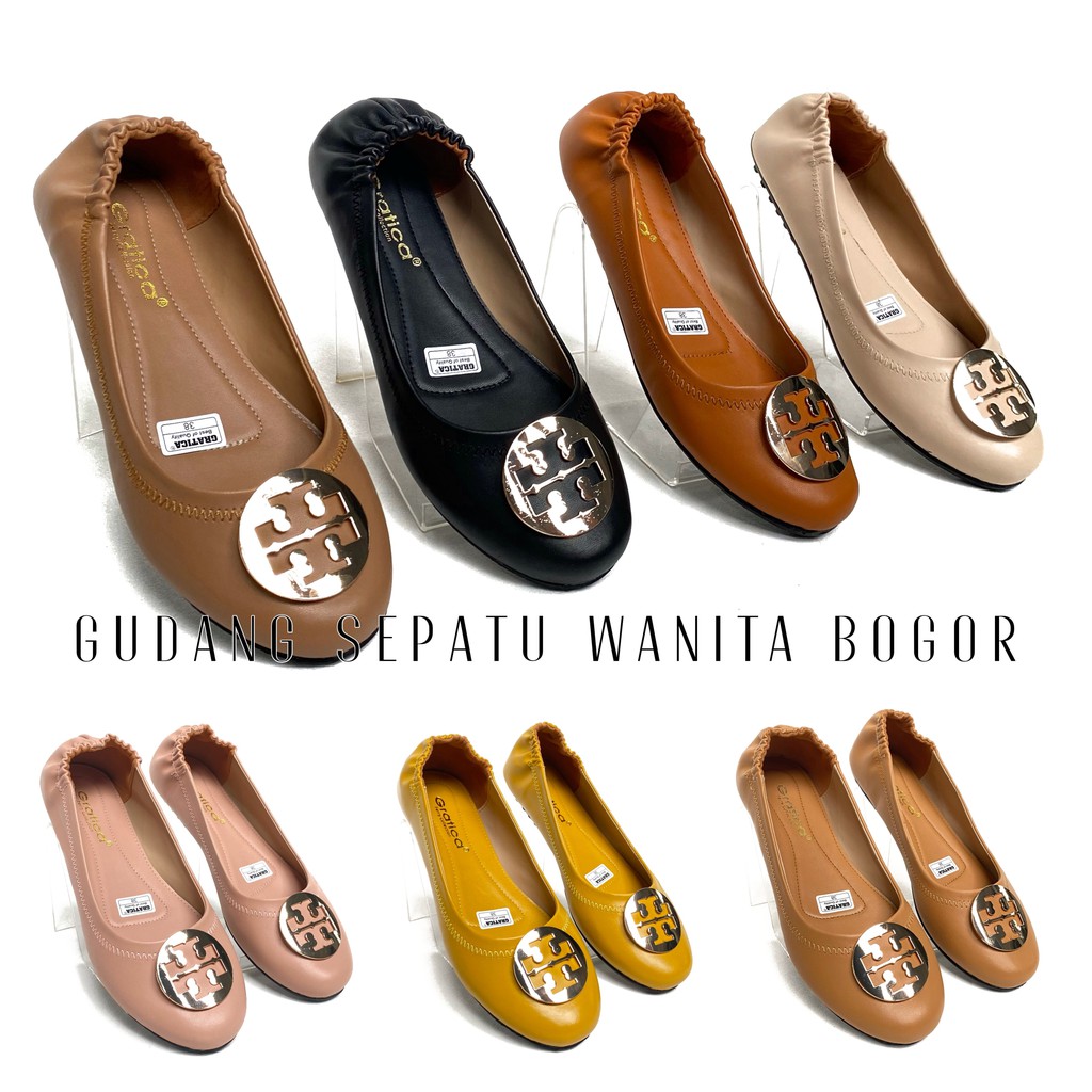 GRATICA Sepatu Kerja Kantoran Santai Wanita Flat Shoes RJ92