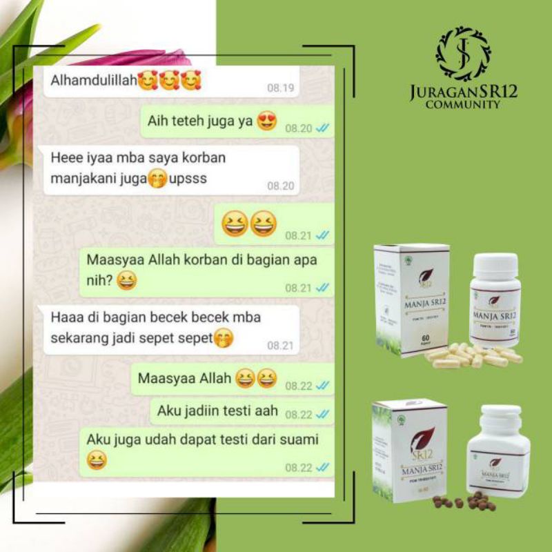 MANJAKANI SR12 / PROMIL / SOLUSI KEPUTIHAN / ATASI MASALAH KEWANITAAN / MANJA SR12 / OBAT KISTA / PROMIL / SOLUSI KEPUTIHAN / ATASI MASALAH