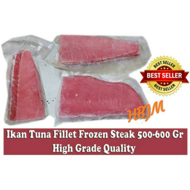 

IKAN TUNA FILLET FROZEN SAKU / STEAK 500-600 GR HIGH GRADE QUALITY