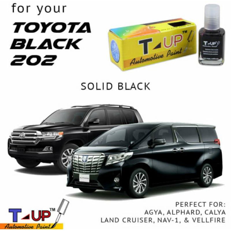 T-UP CAT OLES TOYOTA BLACK SOLID 202 CONTOH CAT BACK SOLID TOYOTA CAT HITAM TOYOTA AGYA CALYA  NAV1