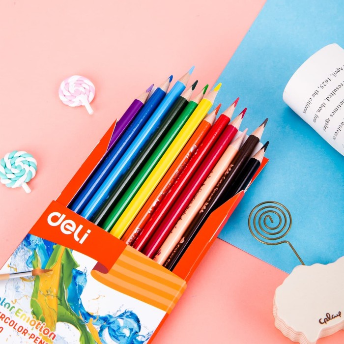 

Segera Miliki Pensil Warna 12 Deli Water Colored Pencil Ec00700 + Kuas Murah