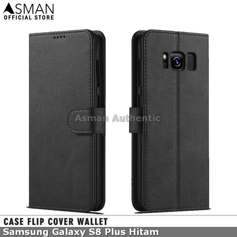 Case Samsung Galaxy S8 Plus Leather Flip Cover Premium Edition