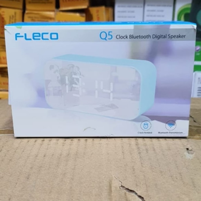 (COD) Fleco Q5 / Jam Alarm Q5 Bluetooth Speaker Miror Display