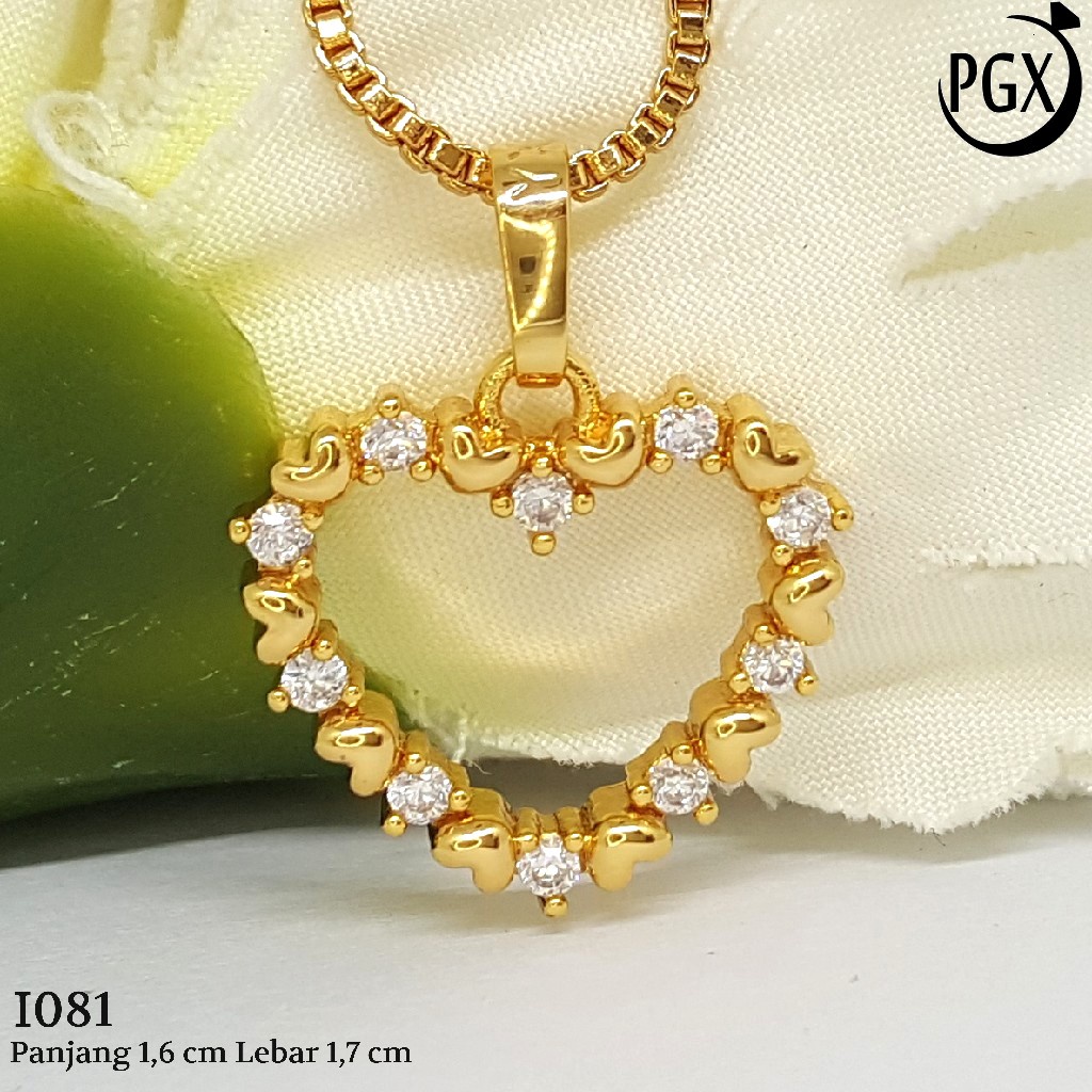 PGX Liontin Kalung Xuping Wanita Aksesoris Fashion Perhiasan Lapis Emas  - I081