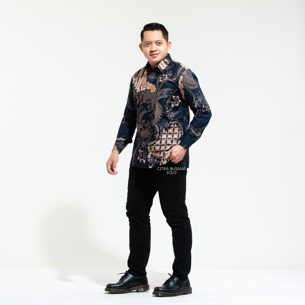 GAUTAMA Kemeja Batik Pria Full Furing Bahan Katun Primisima