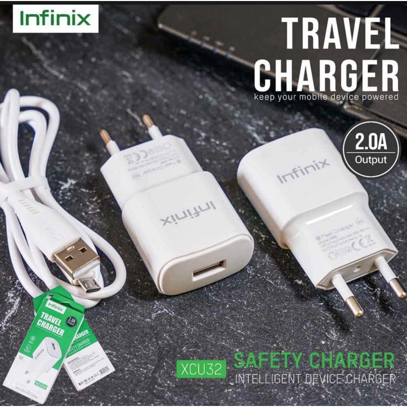 GROSIR TC INFINIX XCU32 Hot9 PLAY 2A PLUS KABEL MICRO SMART IC XCU-32