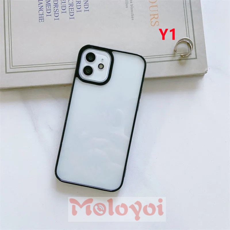 Soft Case TPU Transparan Shockproof Ultra Tipis Warna Polos Untuk IPhone 7 8 Plus 11 12 13 Pro MAX X XR XS MAX 6 6s Plus SE 2020