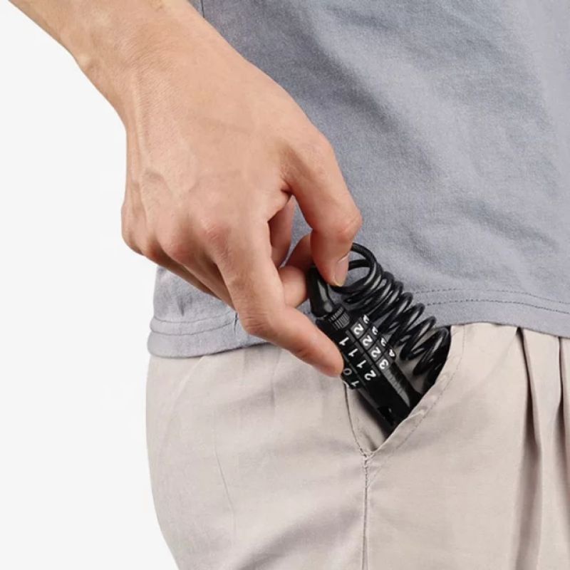 kunci sepeda kunci helm kunci spiral nomor reset kunci number lock sepeda motor