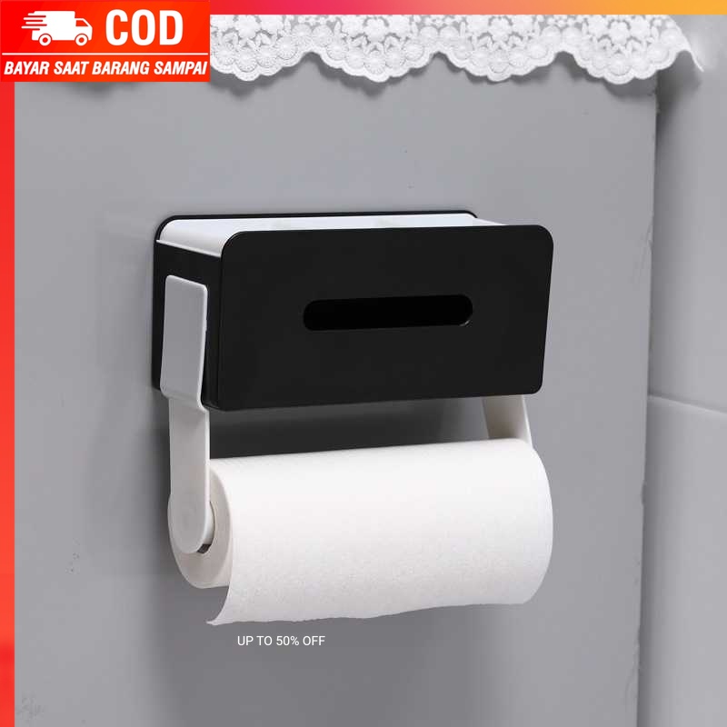 (100%BARANG ORI) ROVOGO Gantungan Tempat Tisu Toilet Dapur Tissue Wall Mount - RV650