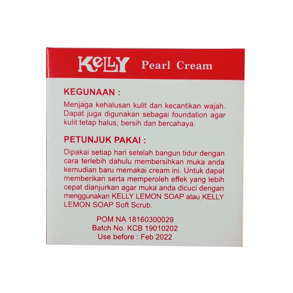 Bedak Kelly Pearl Cream 15 Gram Pemutih Wajah Shopee Indonesia