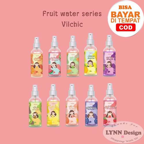 [BUY 3 GET GIFT] BEAUTY WATER TONER FACEMIST FRUIT SERIES 100ML BY VILCHIC