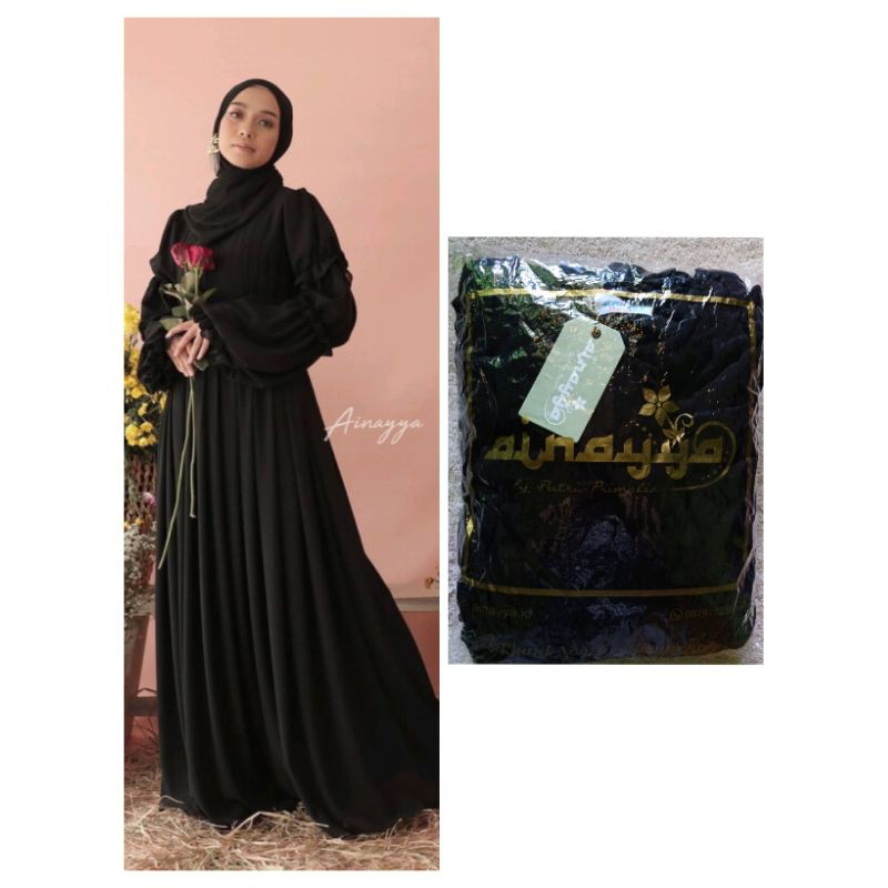 Clara dress ainayya black xs 136cm new