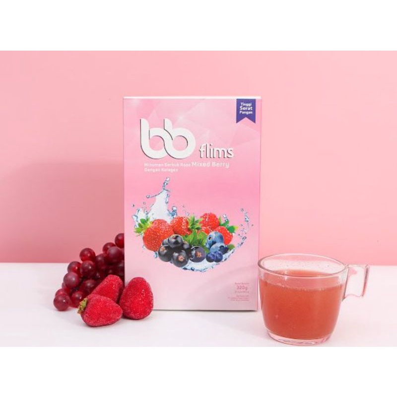 BB FLIMS MINUMAN SERAT DENGAN KANDUNGAN KOLAGEN 1 BOX ISI 16 SACHET