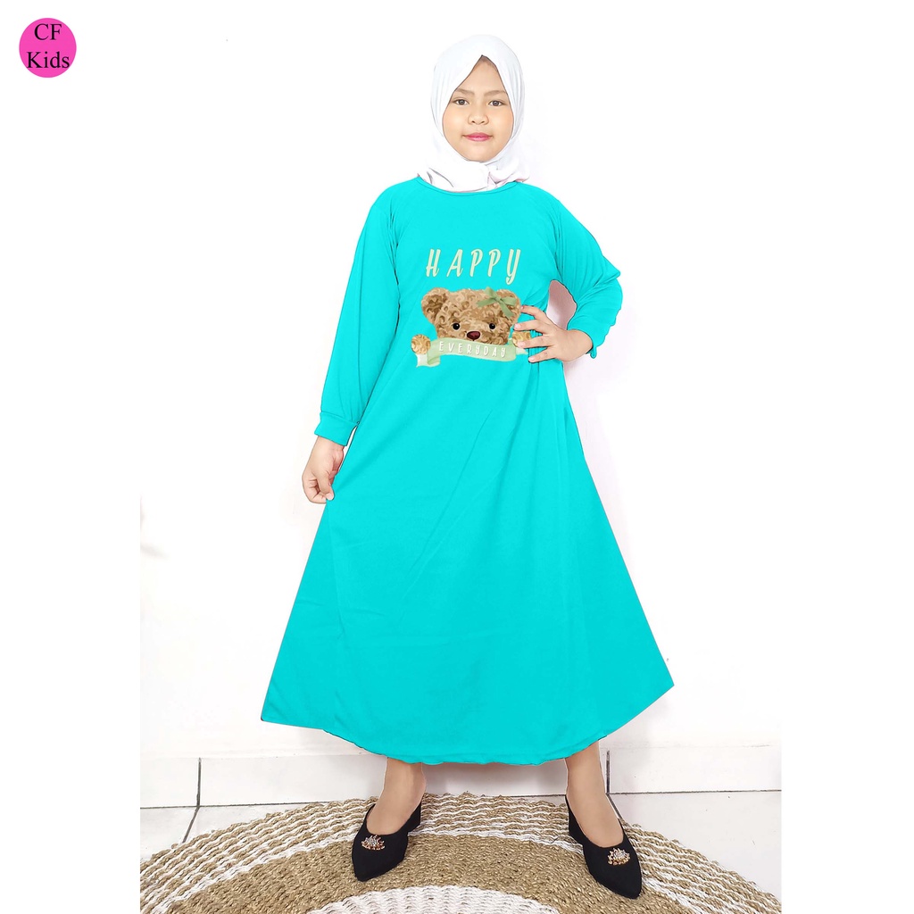 Gamis Anak Perempuan DTF Happy Bear CF Kids