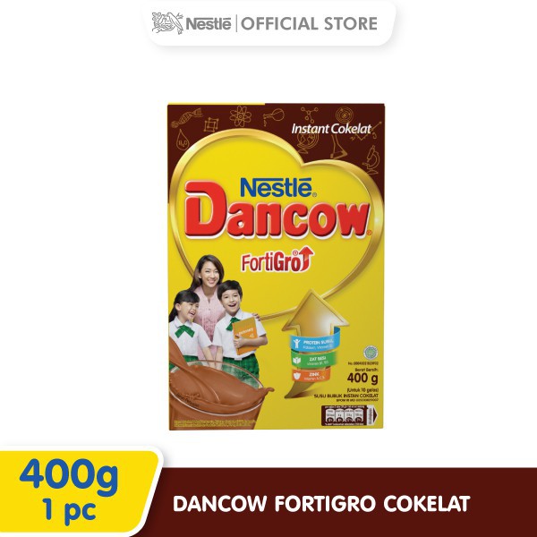 

NESTLE DANCOW Fortigro Susu Bubuk Cokelat Usia Sekolah Box 400g