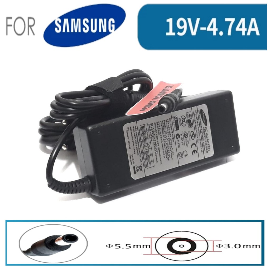 Charger Laptop SAMSUNG? 19V 4.74A 90W – Compatible SAMSUNG NP-RV511-A01US, NP-RV515I, NP-RV515-A01US