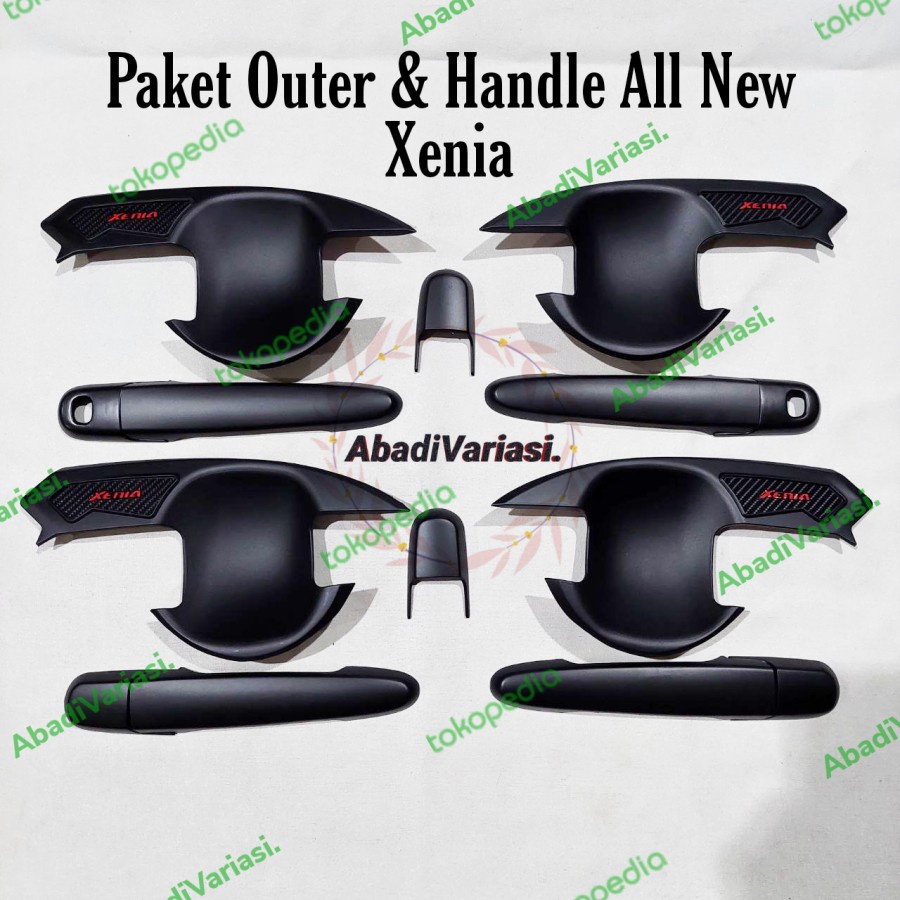 Paket Outer &amp; Handle Mobil All New Xenia 2012 - 2021 Hitam