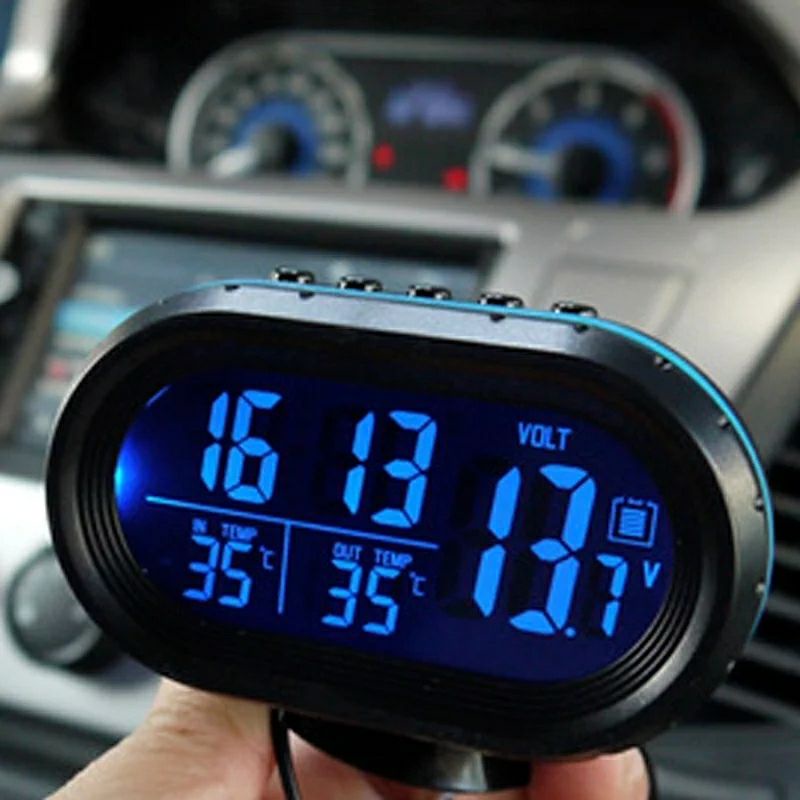 JAM DIGITAL MOBIL 12V/24V VOLT/VOLMETER DIGITAL CAR