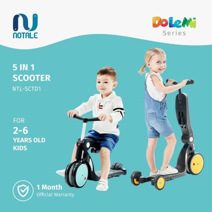 Notale Dolemi Skuter Anak bebehoo Series 5in1 Kids Scooter