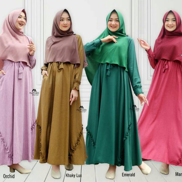 JEHAN DRESS & KOKO NABIL BY NUMAIA GAMIS COTTON GAMIS MURAH GAMIS BRANDED GAMIS MENYUSUI GAMIS SYARI