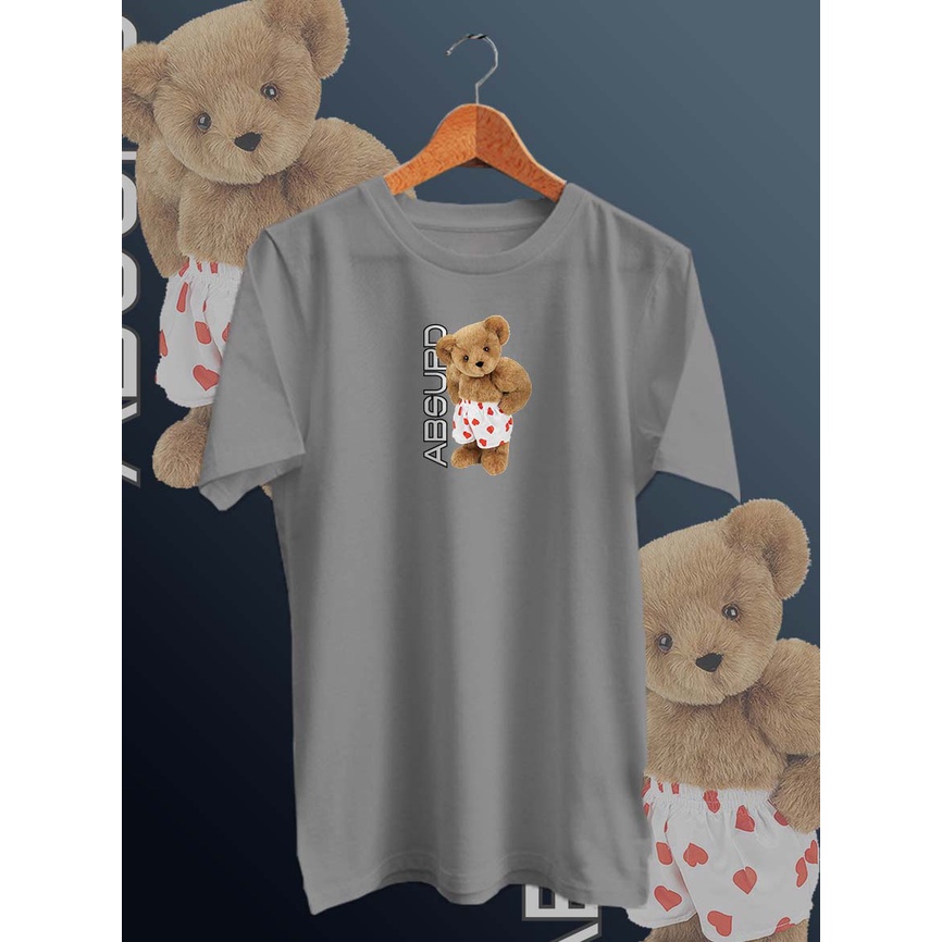 BAJU KAOS DISTRO PRIA DIGITAL PRINT BEAR ABSURB