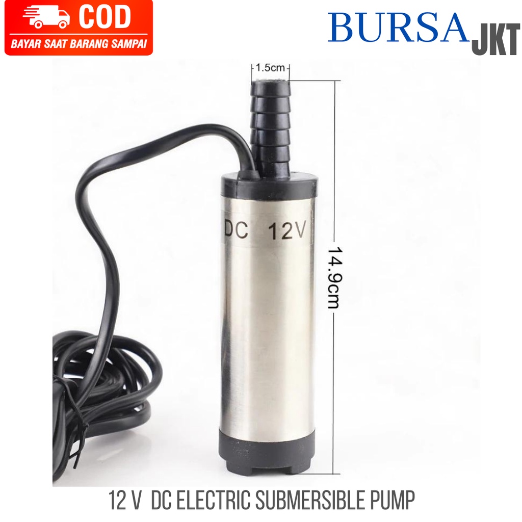 POMPA MINI MINYAK OLI SOLAR AIR DIESEL PUMP CELUP SUBMERSIBLE 12V