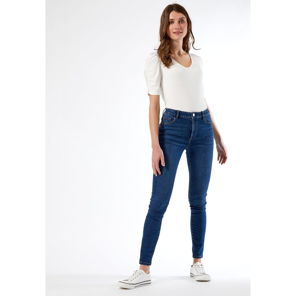 Dazina Celana Jeans Wanita Strech Navy