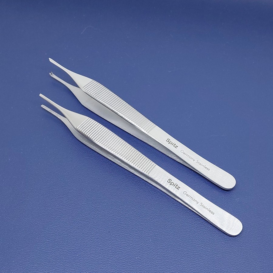 Alat medis Alkes  Adson Forcep 15 cm Dressing / Tissue (1:2 teeth)|Spitz|Premium Finishing