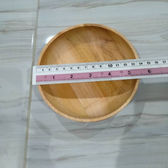 Mangkuk Kayu / Mangkok Kayu / Mangkok Masker/Mangkok Salad/ Wooden Bowl Diameter 14Cm