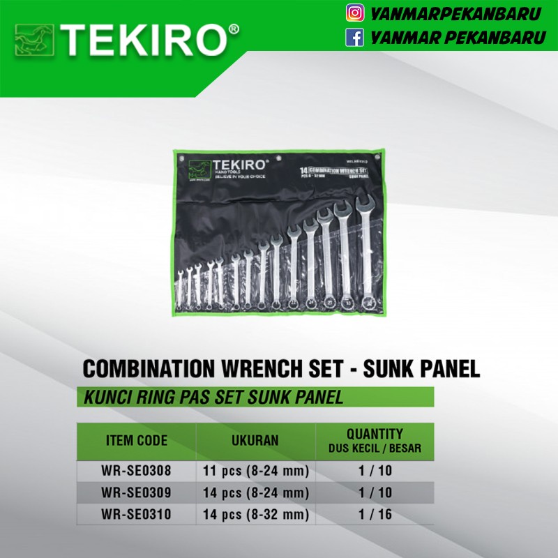 KUNCI RING PAS SET - SUNK PANEL TEKIRO