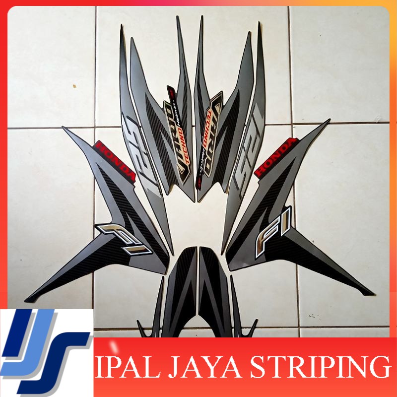 Stiker Motor Striping Vario Techno 125 Fi 2012 Hitam
