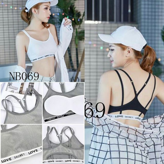 Bra Love Secret Bahan Halus Dingin BH Wanita Sport