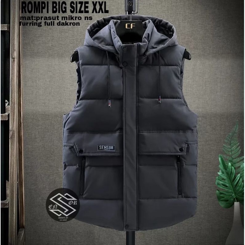 [SIAP KIRIM] Rompi Parasut Pria dan Wanita Vest Jaket Parasut Pelindung Dada Rompi Motor Anti Angin Body Vest Pelindung Dada Tebal dan Berkualitas Big Size XL XXL