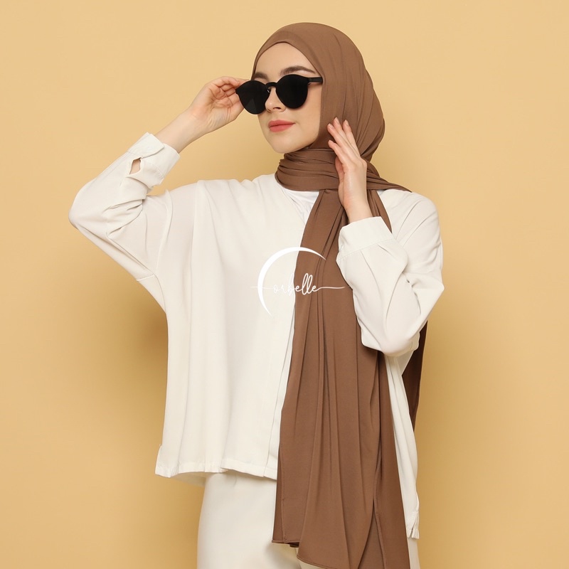 PASHMINA KAOS JERSEY INSTAN BASIC 180X75