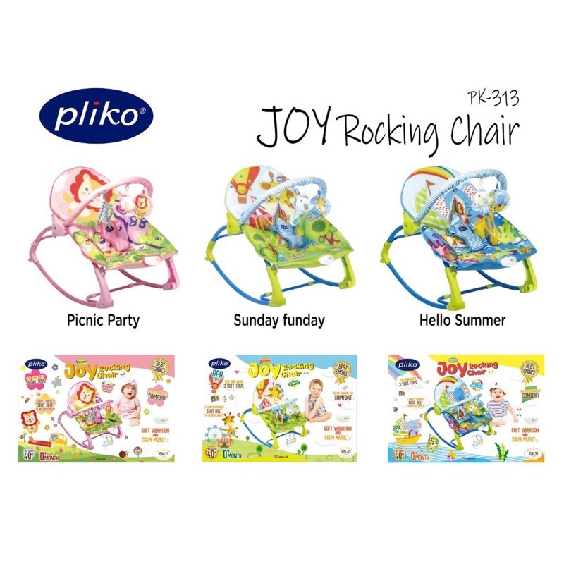 Bouncer Pliko JOY Rocking Chair 313/Kursi goyang bayi/ Pliko bouncer