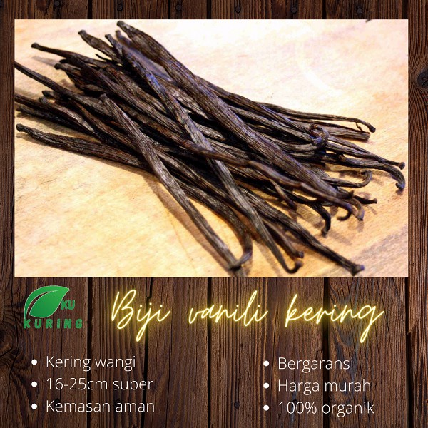 Vanilla Bean Vanilli utuh per batang Stok Terbaru  Biji Vanili Vanilla Vanila Paneli kering