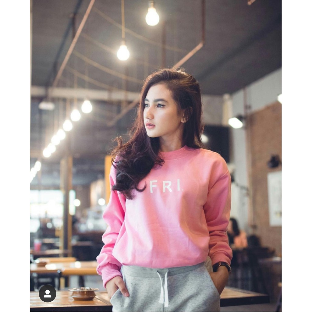 123 sf AX SWEATER FRIDAY PINK