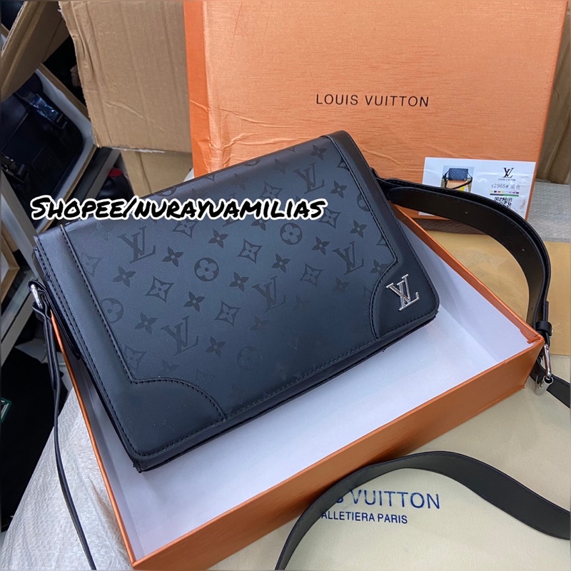messenger bag louis Vuitton free box import tas selempang pria lv tas kantor pria lv
