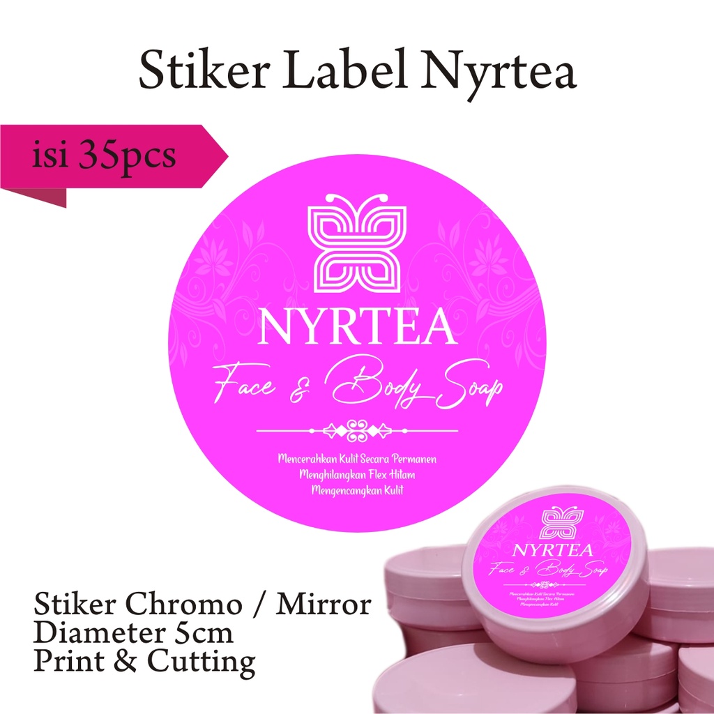 

Stiker Label Nyrtea Cutting Bentuk desain 3