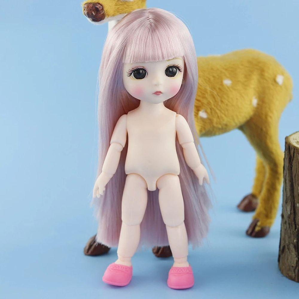 Boneka QUINTON BJD Aksesoris Boneka Mainan Boneka Cewek 16cm Mata 3D Ball Jointed1/12 Doll