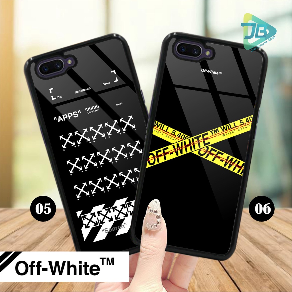 HARDCASE 2D GLOSSY OFF WHITE OPPO VIVO XIAOMI SAMSUNG REALME IPHONE ALL TYPE JB4696