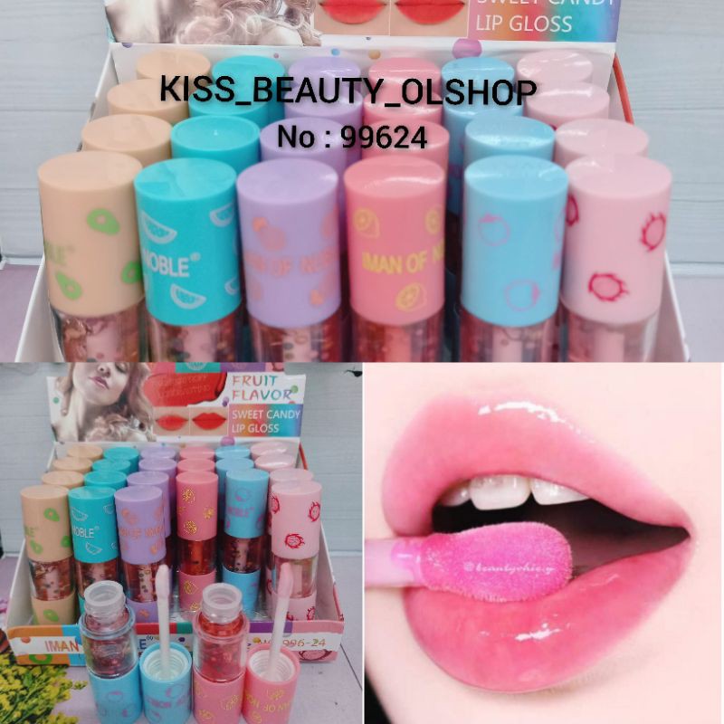 [PROMO MURAH] Lip Gloss Sweet Candy Lip Gloss Fruit Flavor Iman Of Noble No. 996-24
