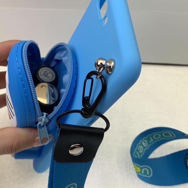 ☇ REALME C3 6i 5 5i 5S 5 PRO U1 Soft Case Dompet + Tali Gantungan HP Karakter ➣