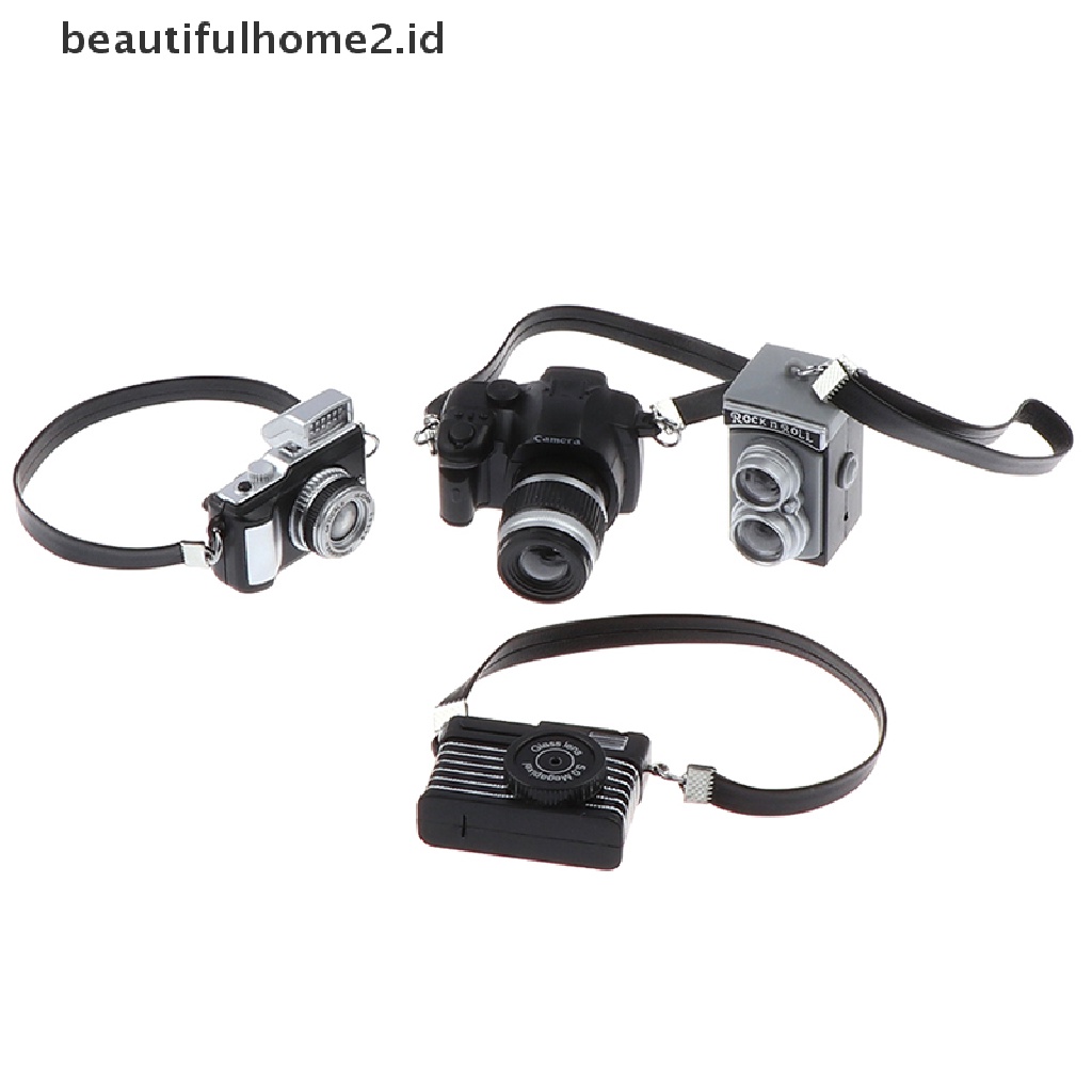 (beautifulhome2.id) 1pc Miniatur Kamera SLR Digital Untuk Aksesoris Rumah Boneka